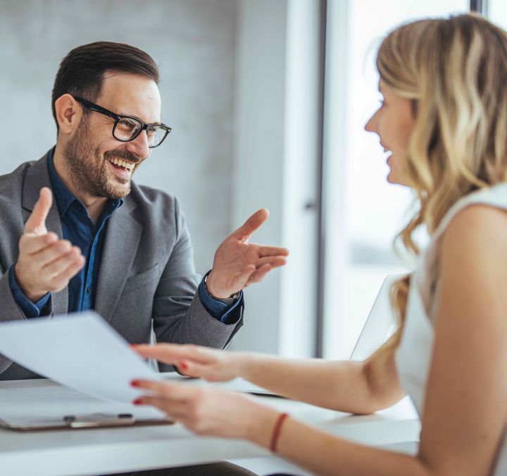 Jobsharing - Mann und Frau